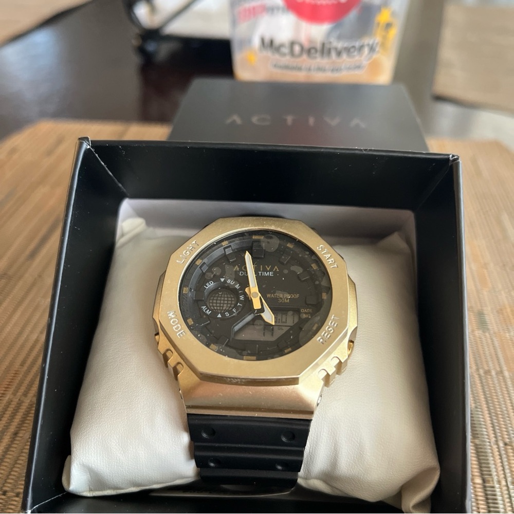 Invicta activa Gold and Black Men's recon x  Watch new in box
